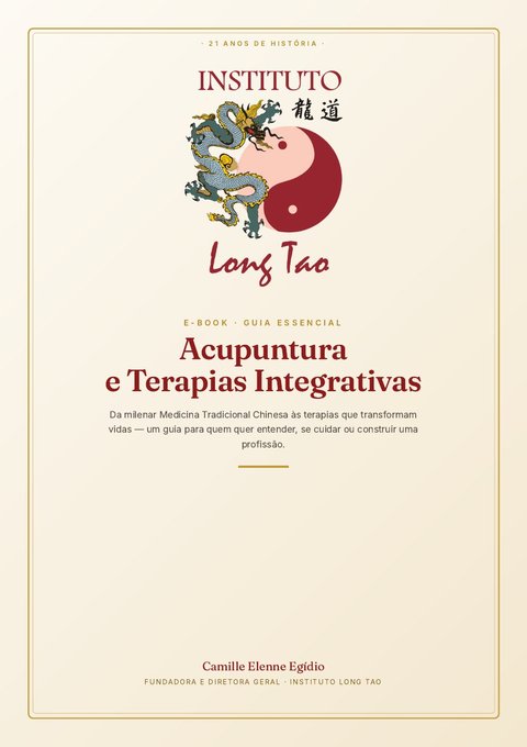 Capa do e-book Acupuntura e Terapias Integrativas, de Camille Elenne Egídio